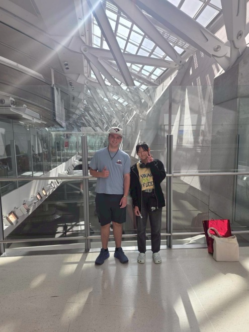 2024年の交換学生ザカリー・ナイト君のお世話にもなりました