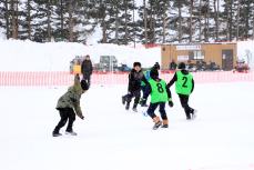 雪上サッカー