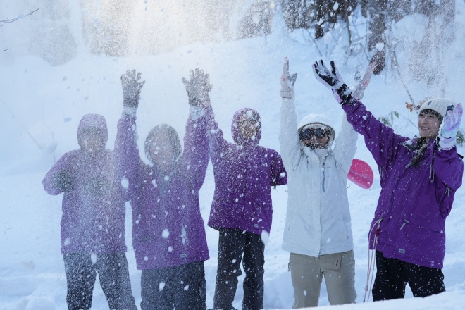 名寄の雪質の良さを体感します。