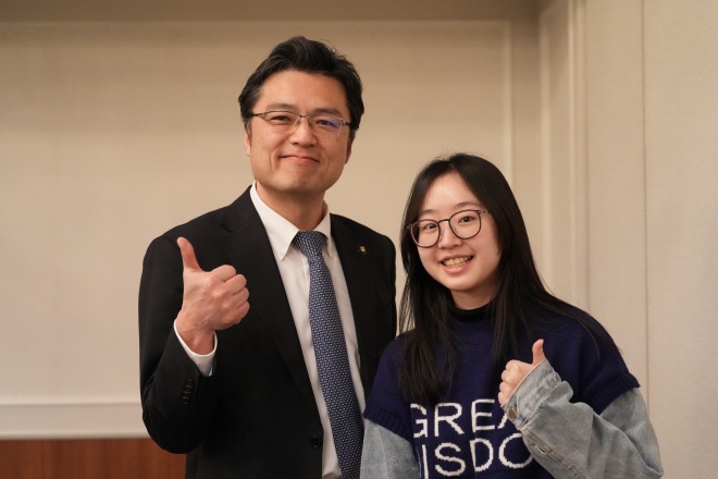 市長が台湾の大学生に人気