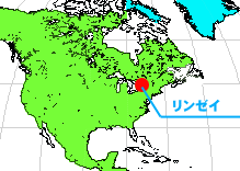 リンゼイの位置図